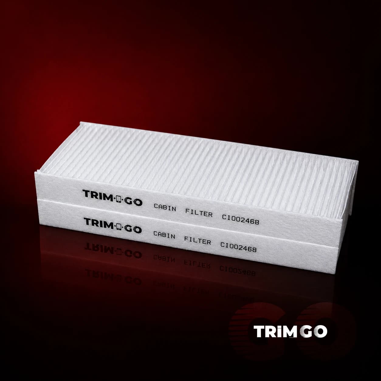 Filtro de cabine TrimGo com o código CI impresso na lateral